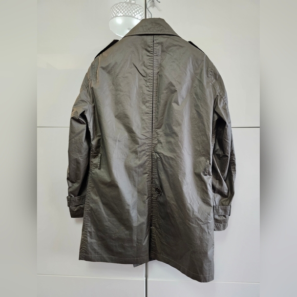 Extremely Rare Vintage 1950s Khaki Military Trench Coat – Double Breasted - Picture 6 of 16